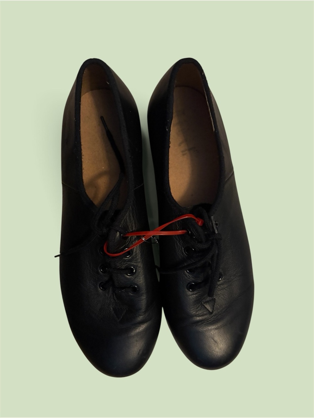 Bloch Black Leather Lace-Up Dance Tap Shoes Women sz 7